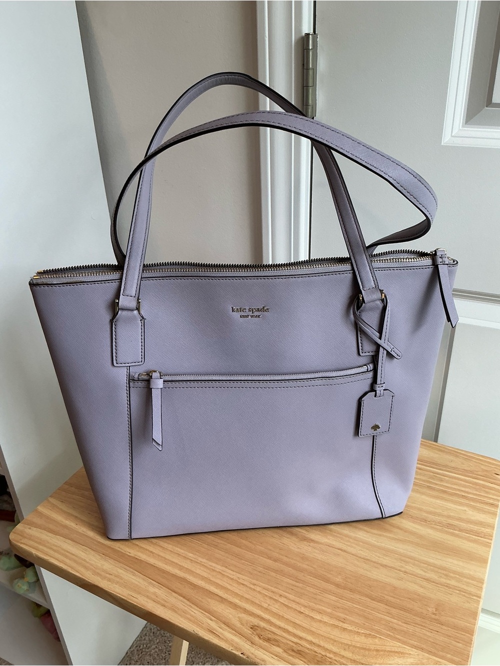 kate spade Cameron Lavender Saffiano Leather Tote